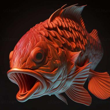 3D model Erythrosonus fish (STL)